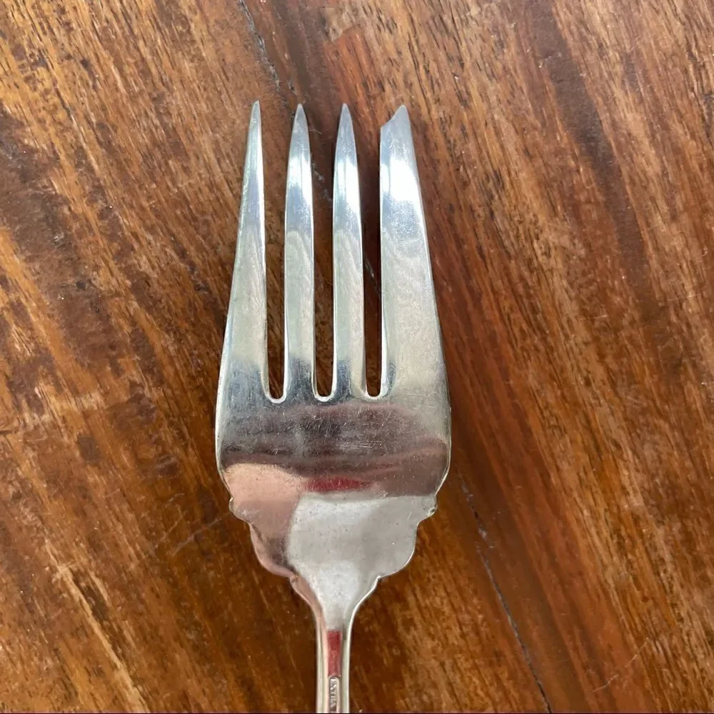 Silverplate Vintage “Extra Plate” Cold Meat Fork